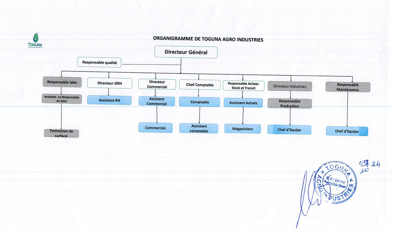Organigramme Toguna